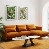 Online Hoekbank Monza Right Velvet Curry 296cm Kasten|Tuinmeubelen