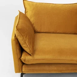 Online Hoekbank Monza Right Velvet Curry 296cm Kasten|Tuinmeubelen