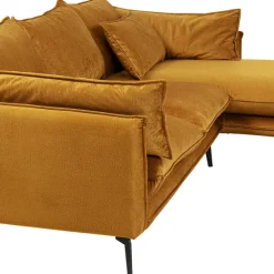 Online Hoekbank Monza Right Velvet Curry 296cm Kasten|Tuinmeubelen