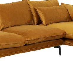 Online Hoekbank Monza Right Velvet Curry 296cm Kasten|Tuinmeubelen