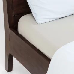 Outlet Houten Bed Brooklyn Walnut 160x200cm Bedden|Kasten