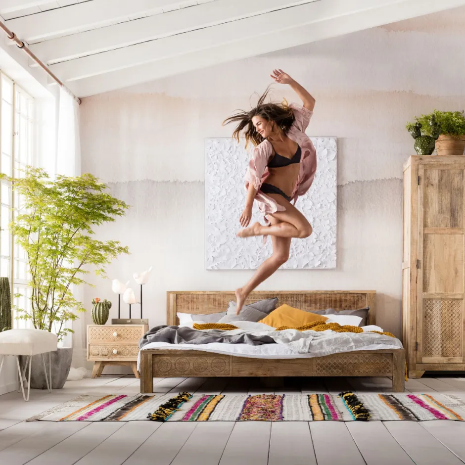 Flash Sale Houten Bed Puro 160x200cm Bedden|Kasten
