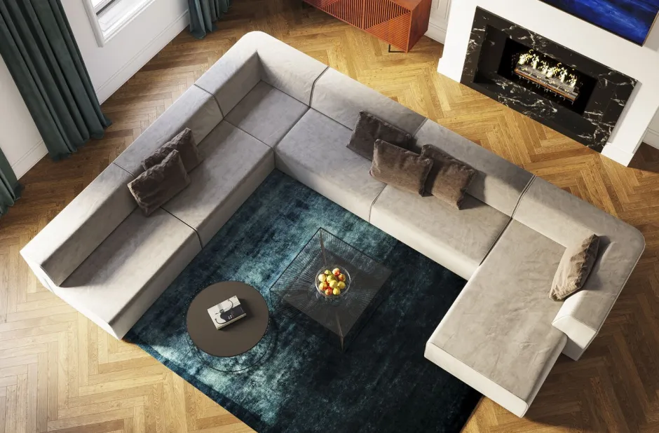 Fashion Infinity Hoek Elements Grijs Links Kasten|Tuinmeubelen