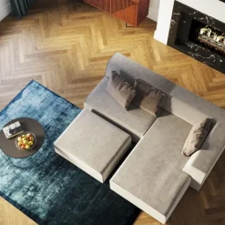 Hot Infinity Kruk Elements Grijs 80cm Poefs & Krukken|Kasten
