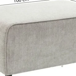 Hot Infinity Kruk Elements Grijs 50cm Poefs & Krukken|Kasten