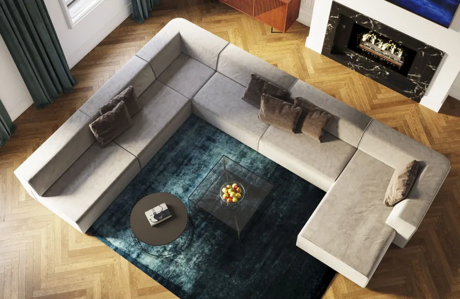 Store Infinity Ottomane Elements Grijs Links Kasten|Tuinmeubelen