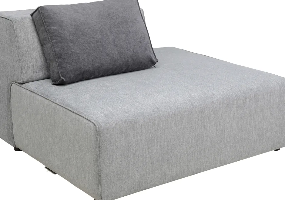 Hot Infinity Ottomane Semi Elements Grijs Rechts Kasten|Tuinmeubelen