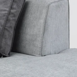 Hot Infinity Ottomane Semi Elements Grijs Rechts Kasten|Tuinmeubelen
