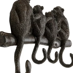 Hot Kapstok Monkey Family 38cm Kapstokken|Kasten