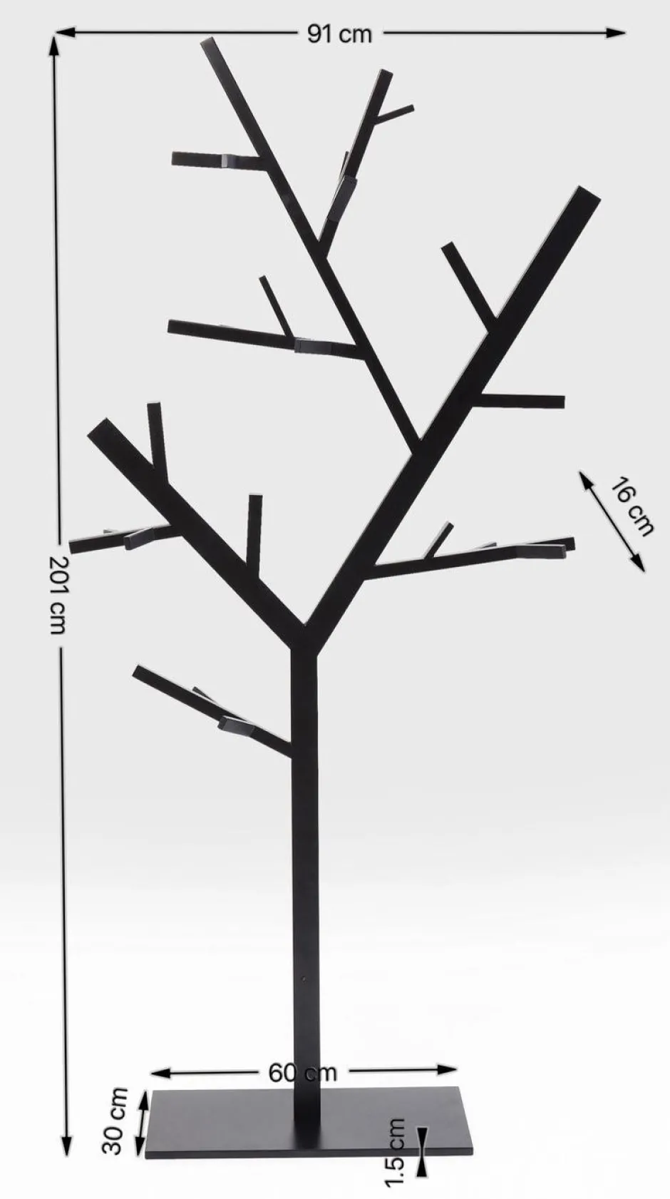 Shop Kapstok Technical Tree Zwart Kapstokken|Kasten