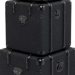 Hot Koffer Voyage Black (3/set) Kasten|Lage Kasten & Dressoirs