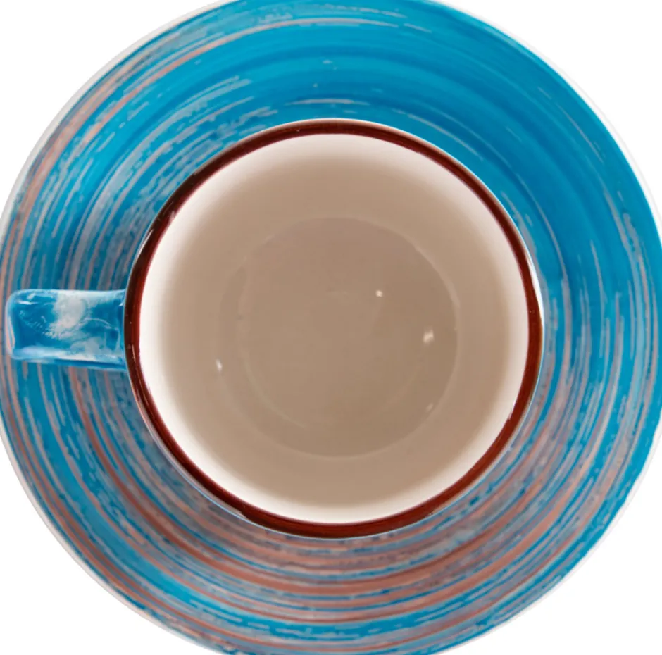 Discount Koffiekopje Swirl Blauw (2-delig) Servies & Tafelaccessoires|Kasten