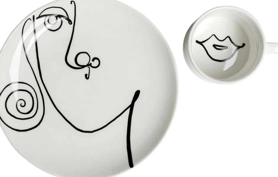Flash Sale Koffiekopje Viso Donna (2-delig) Servies & Tafelaccessoires|Tuinmeubelen