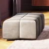 Shop Kruk Belami Velvet Grey Poefs & Krukken|Kasten