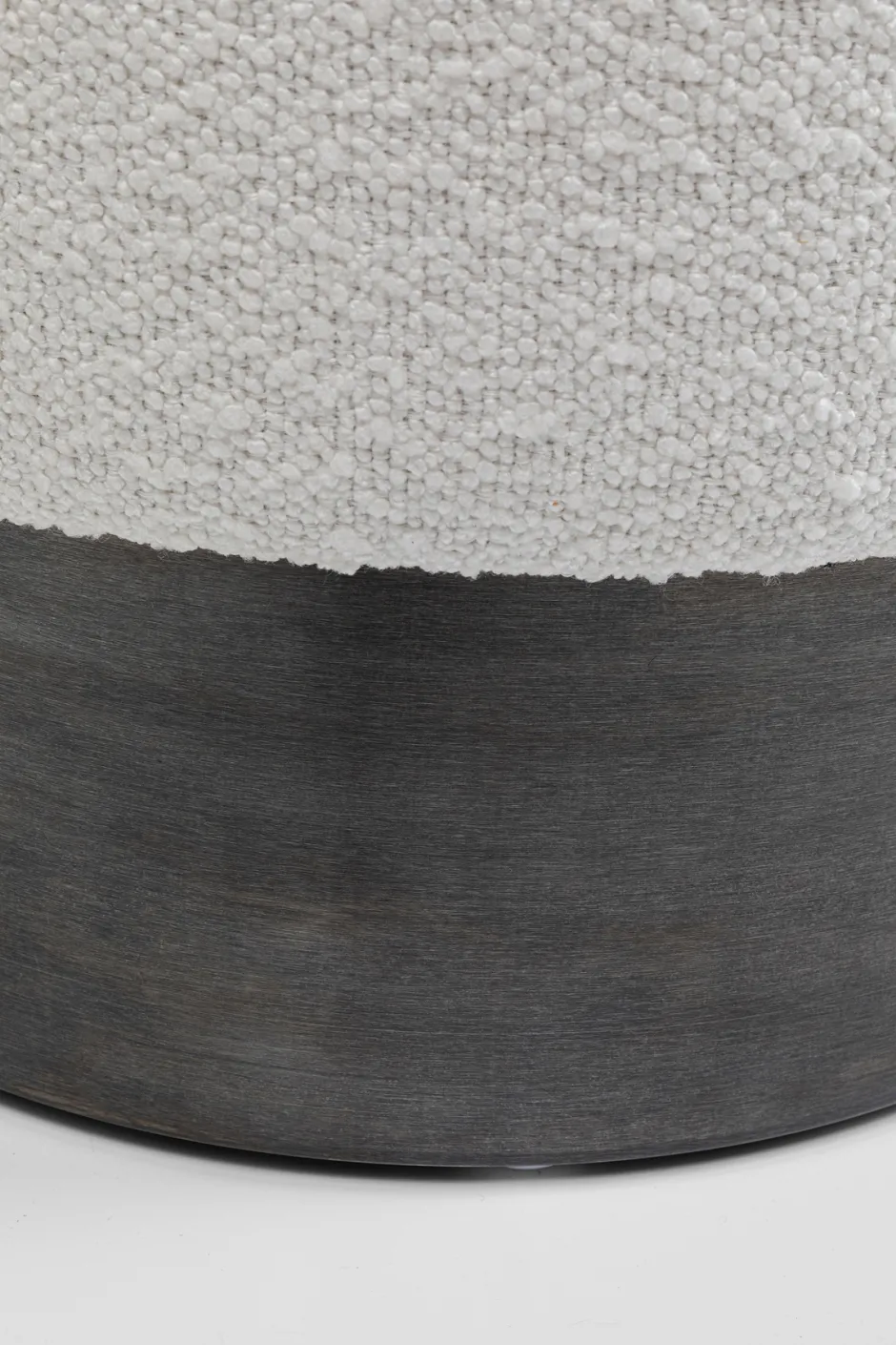 Flash Sale Kruk Cherry Boucle Cream Smoke Ø35cm Poefs & Krukken|Kasten