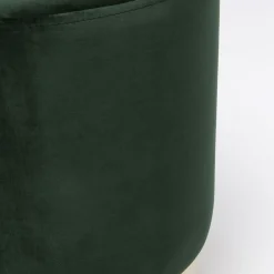 Best Kruk Cherry Donkergroen Messing Ø35cm Poefs & Krukken|Kasten