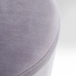 Outlet Kruk Cherry Lichtgrijs Zilver Ø35cm Poefs & Krukken|Kasten