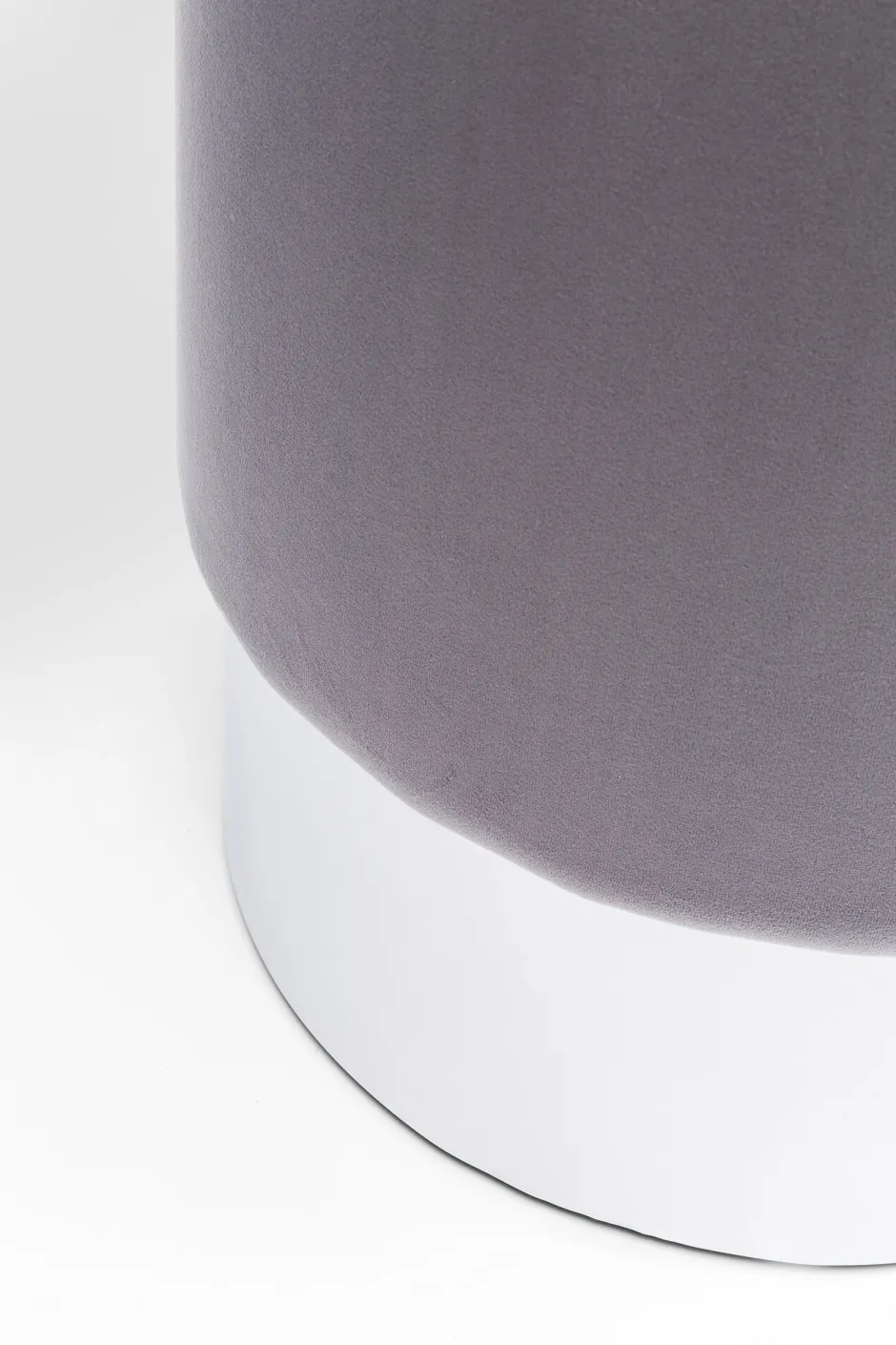 Outlet Kruk Cherry Lichtgrijs Zilver Ø35cm Poefs & Krukken|Kasten