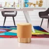 Flash Sale Kruk Cherry Oranje Messing Ø35cm Poefs & Krukken|Kasten