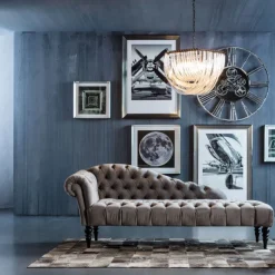 Best Sale Kruk Desire Rond Zilvergrijs Poefs & Krukken|Kasten