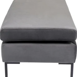 Best Sale Kruk Gianni Velvet Grey Black Poefs & Krukken|Kasten
