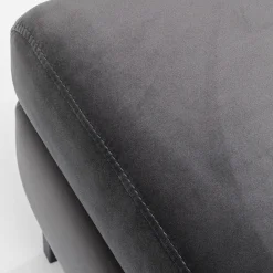 Best Sale Kruk Gianni Velvet Grey Black Poefs & Krukken|Kasten