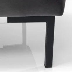 Best Sale Kruk Gianni Velvet Grey Black Poefs & Krukken|Kasten