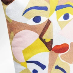 Shop Kussen Artistic Faces 45x45cm Vloerkleden & Textiel|Kasten