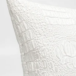 Fashion Kussen Croco Wit 40x40cm Vloerkleden & Textiel|Tuinmeubelen