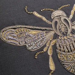 New Kussen Glitter Bee 40x40cm Vloerkleden & Textiel|Kasten
