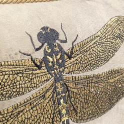 Online Kussen Glitter Dragonfly Brown 50x30cm Vloerkleden & Textiel|Kasten