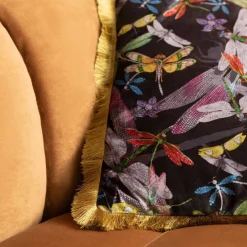 Hot Kussen Tropical Garden Fringe 45x45cm Vloerkleden & Textiel|Kasten