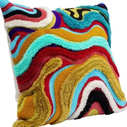 Fashion Kussen Waves Multi 45x45cm Vloerkleden & Textiel|Kasten