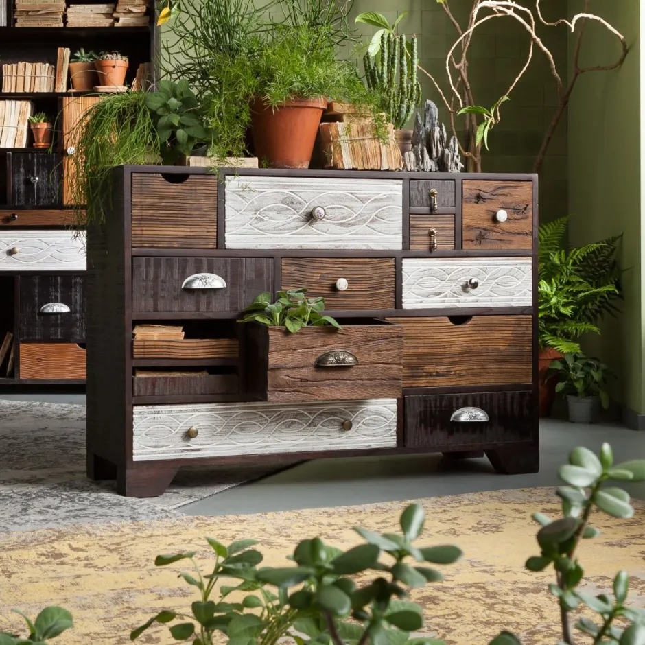 Store Ladekast Finca 14 Lades Kasten|Lage Kasten & Dressoirs
