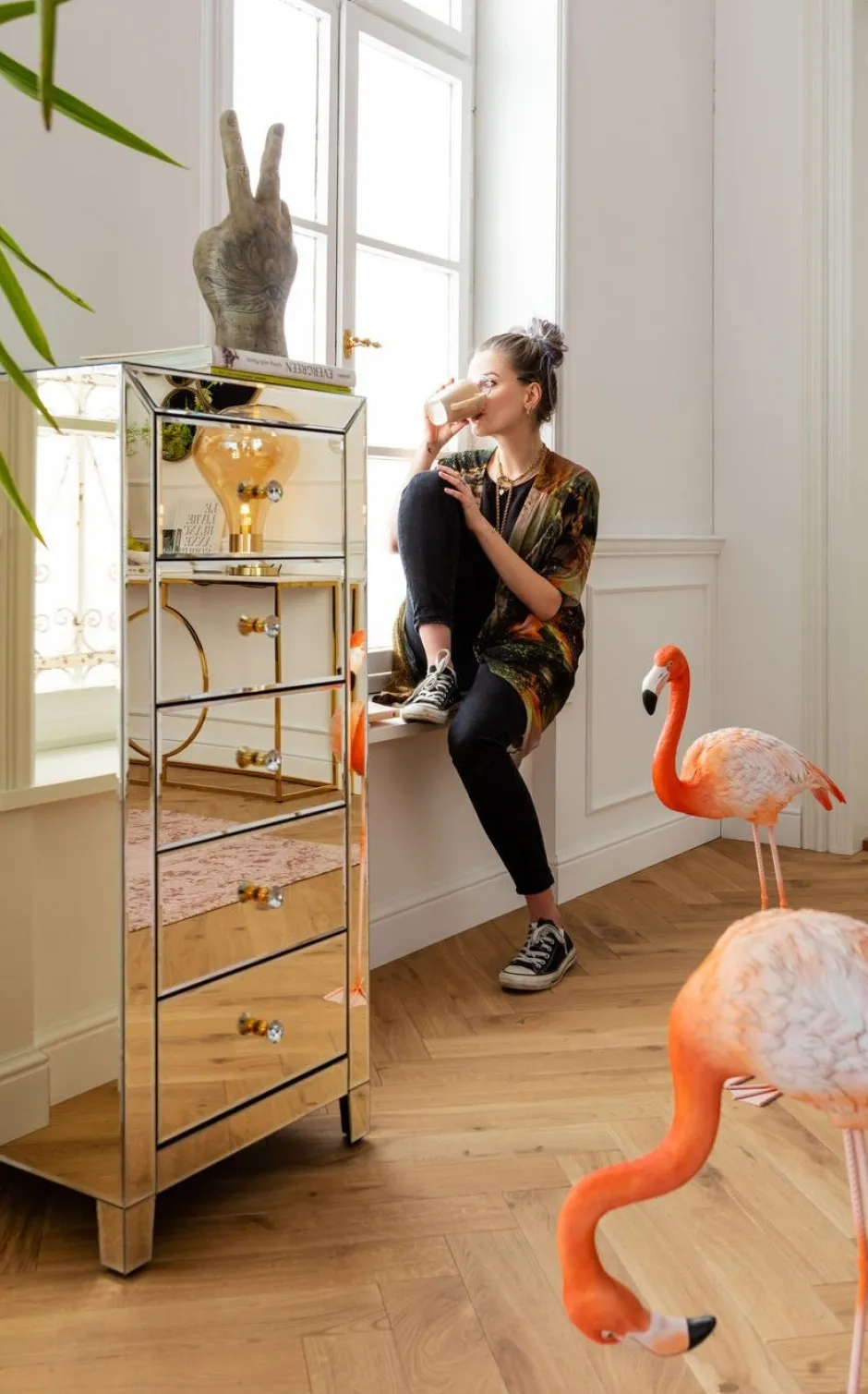 New Ladekast Luxury Champagne 5 Lades Kasten|Lage Kasten & Dressoirs