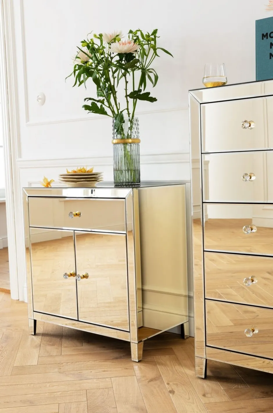 New Ladekast Luxury Champagne 5 Lades Kasten|Lage Kasten & Dressoirs
