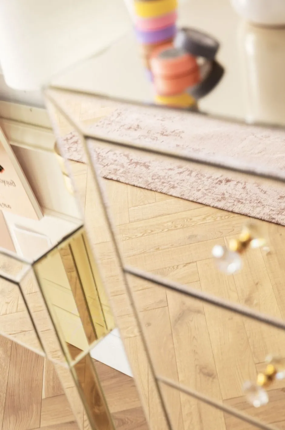 New Ladekast Luxury Champagne 5 Lades Kasten|Lage Kasten & Dressoirs