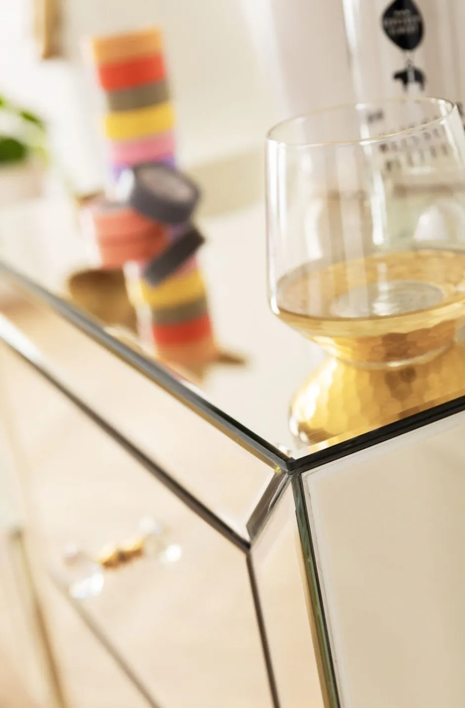 New Ladekast Luxury Champagne 5 Lades Kasten|Lage Kasten & Dressoirs