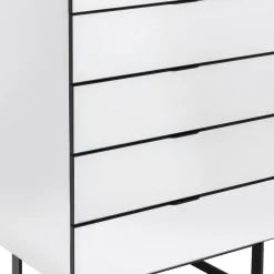 Shop Ladekast Soran 5 Drawers Black 65x114cm Kasten|Lage Kasten & Dressoirs