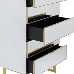 Cheap Ladekast Soran 5 Laden Gold 65x114cm Lage Kasten & Dressoirs