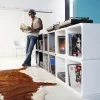 Sale Lounge Cube MDF Wit Kasten|Tuinmeubelen