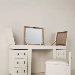 Shop Make-up Tafel Diva Croco Wit Kasten|Lage Kasten & Dressoirs