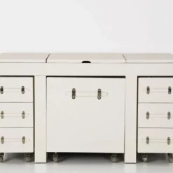 Shop Make-up Tafel Diva Croco Wit Kasten|Lage Kasten & Dressoirs