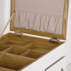 Shop Make-up Tafel Diva Croco Wit Kasten|Lage Kasten & Dressoirs