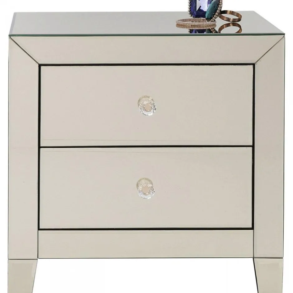 Outlet Nachtkastje Luxury Champagne 2 Lades Kasten|Lage Kasten & Dressoirs