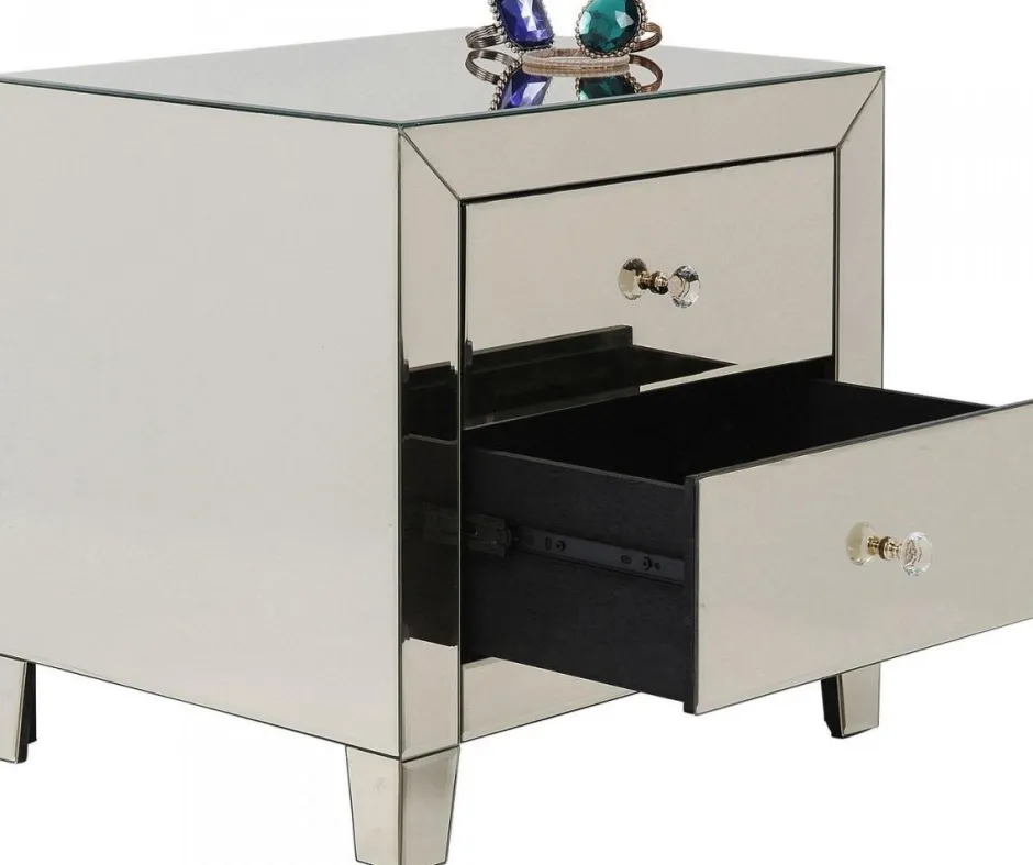 Outlet Nachtkastje Luxury Champagne 2 Lades Kasten|Lage Kasten & Dressoirs