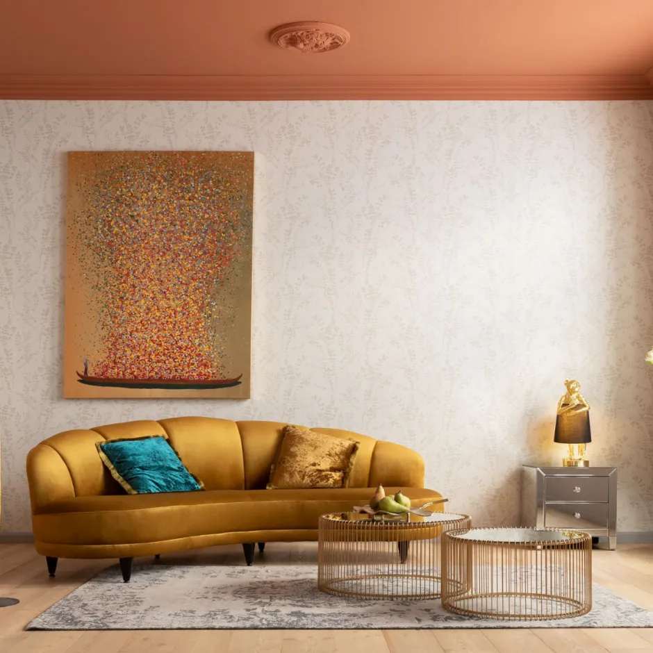 Outlet Nachtkastje Luxury Champagne 2 Lades Kasten|Lage Kasten & Dressoirs