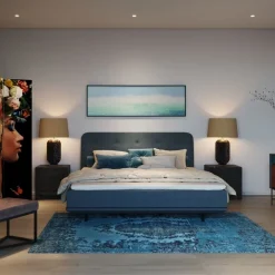 Fashion Nachtkastje Luxury Push 2 Lades Grijs Kasten|Lage Kasten & Dressoirs