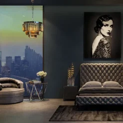 Fashion Nachtkastje Luxury Push 2 Lades Grijs Kasten|Lage Kasten & Dressoirs