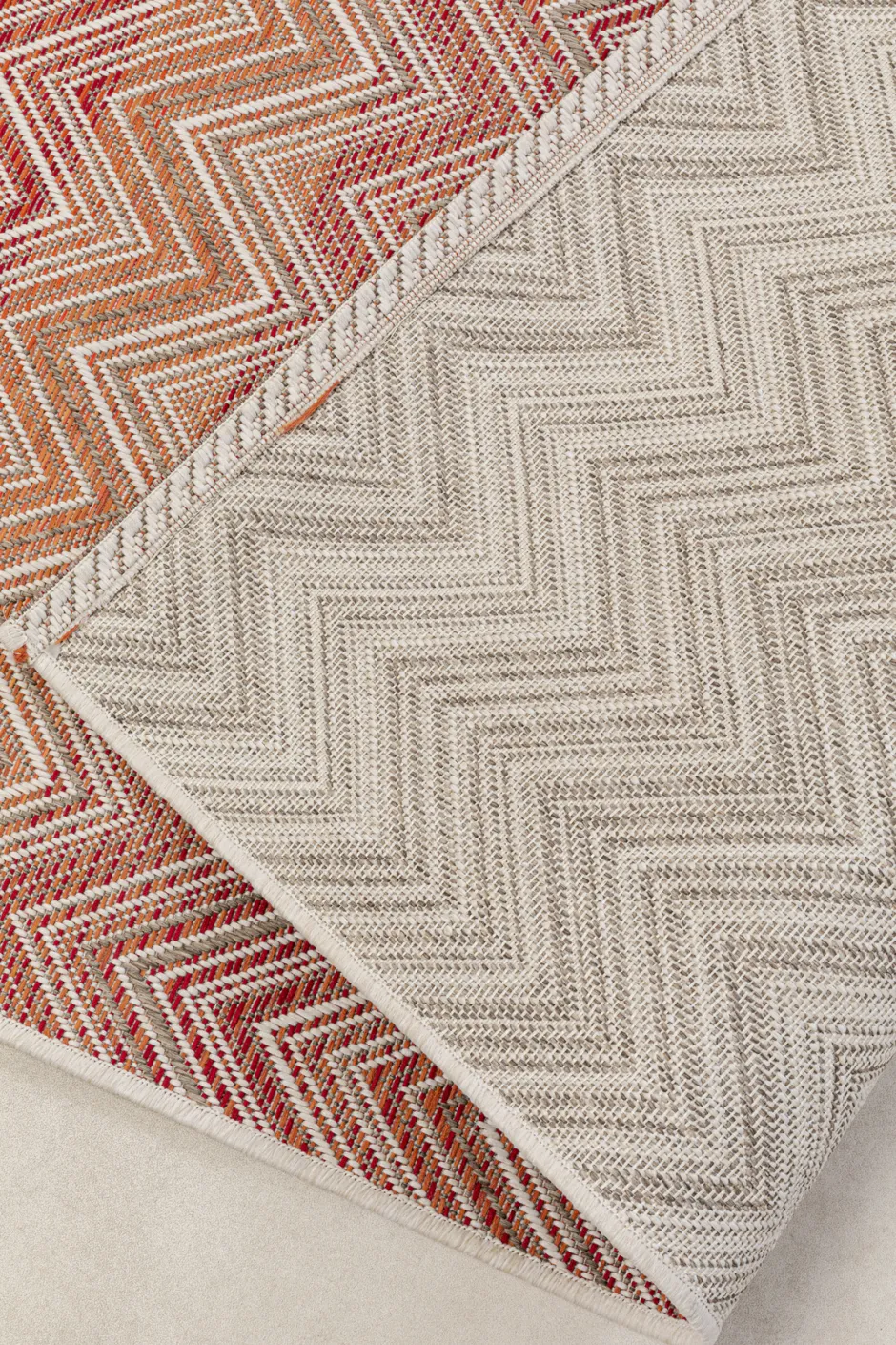 Outlet Outdoor Vloerkleed Zigzag Red 160x230cm Kasten|Tuinmeubelen